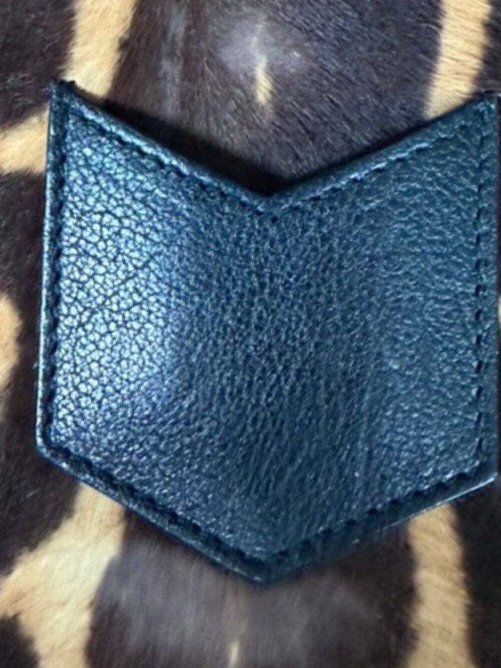 Vintage Yves Saint Laurent Pony Hair Leopard Print Envelope Clutch - Picture 4 of 8
